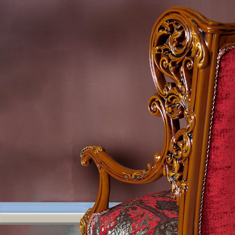 مبل کلاسیک تک نفره سلین مدل کویین - Image 3
